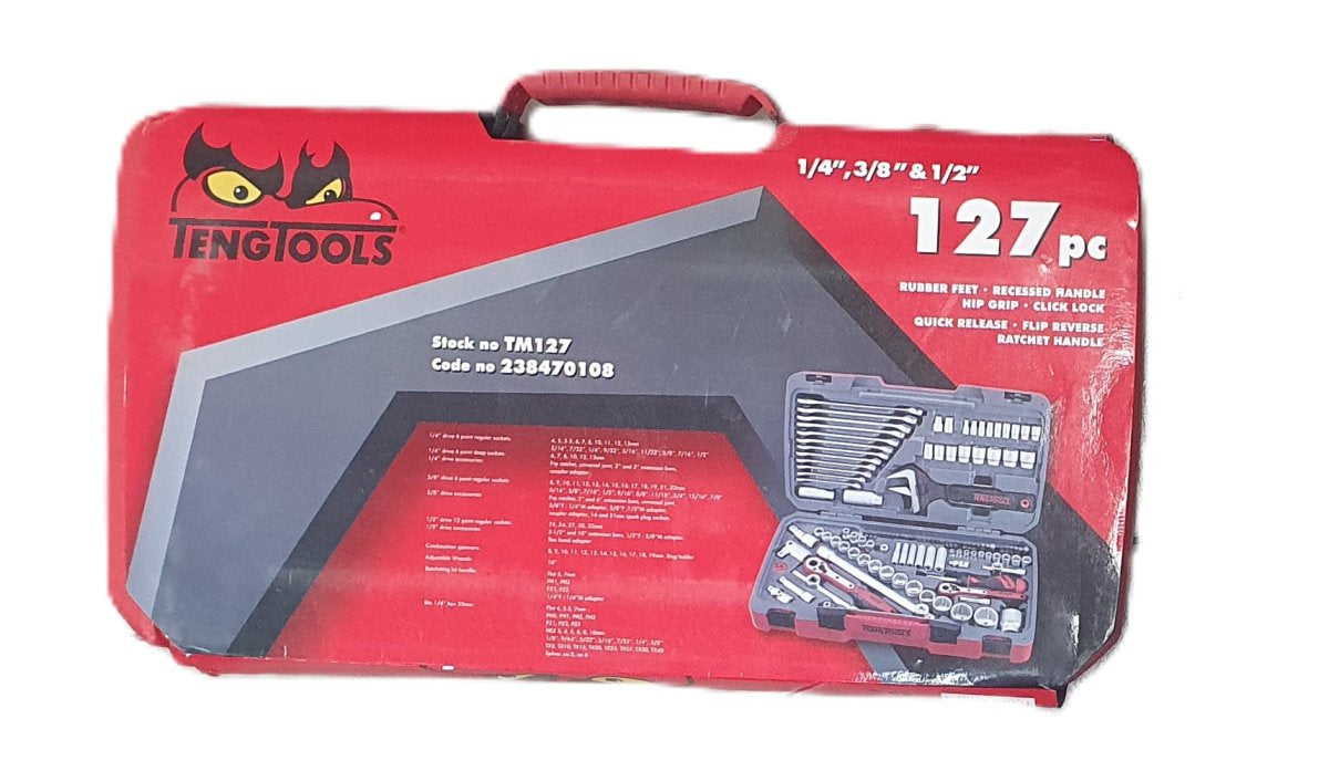 Teng Tools 127 Piece Automotive Tool Tool Kit with Case - TM127 - Mega Cash Sydney