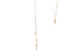 Pandora 14ct Yellow Gold Diamond Station Charm Necklace