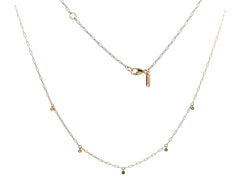 Pandora 14ct Yellow Gold Diamond Station Charm Necklace