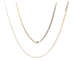 9ct Yellow Gold Cuban Link Chain Necklace