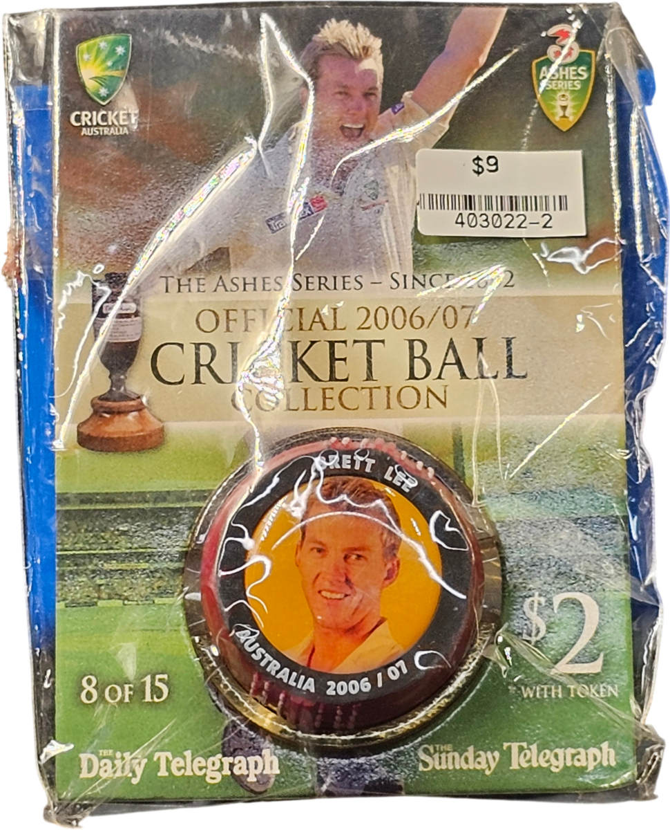 The Ashes Series Official 2006/07 Cricket Ball Collection 8 Brett Lee - Mega Cash Sydney