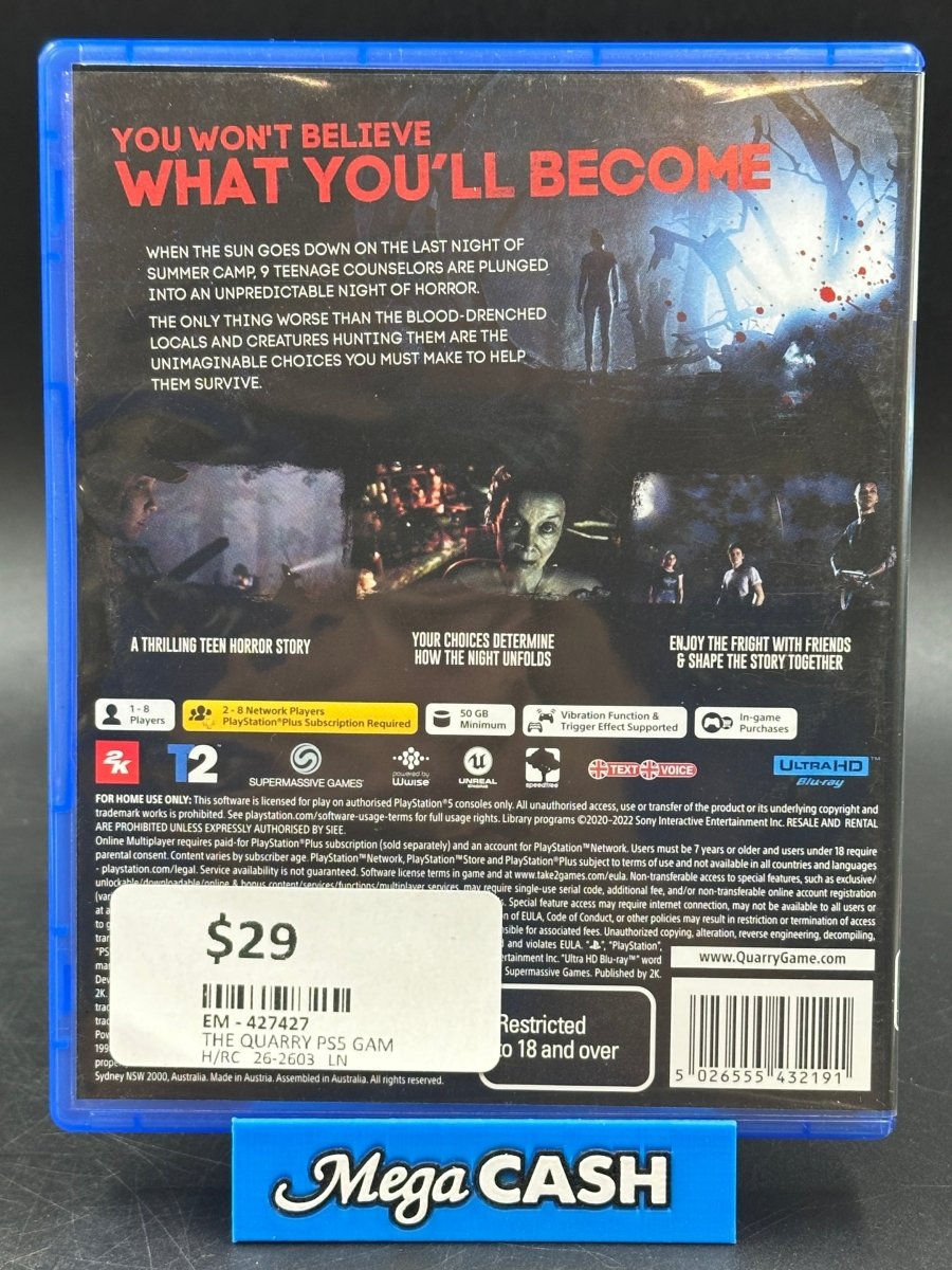 The Quarry - PlayStation 5/PS5 Game - Mega Cash Sydney