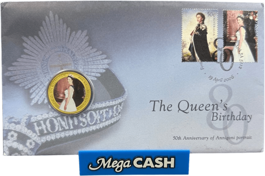 The Queen’s Birthday 50th Anniversary of Annigoni Portrait 2006 Coin - Mega Cash Sydney