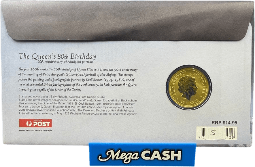The Queen’s Birthday 50th Anniversary of Annigoni Portrait 2006 Coin - Mega Cash Sydney