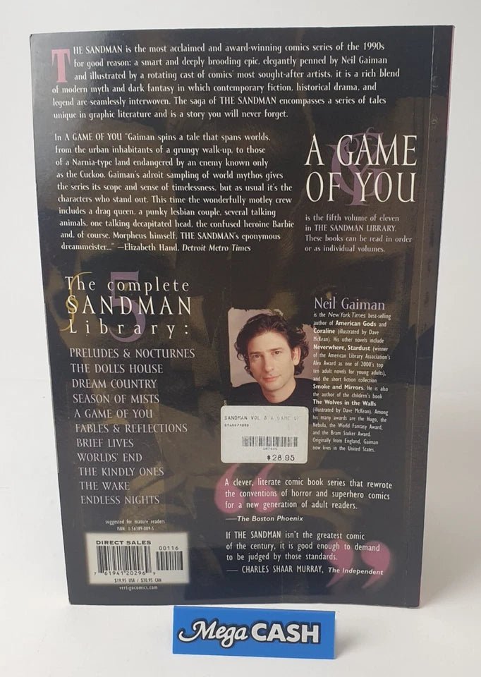 The Sandman: A Game of You - Volume 5 - by Neil Gaiman - 2002 Vertigo - Mega Cash Sydney