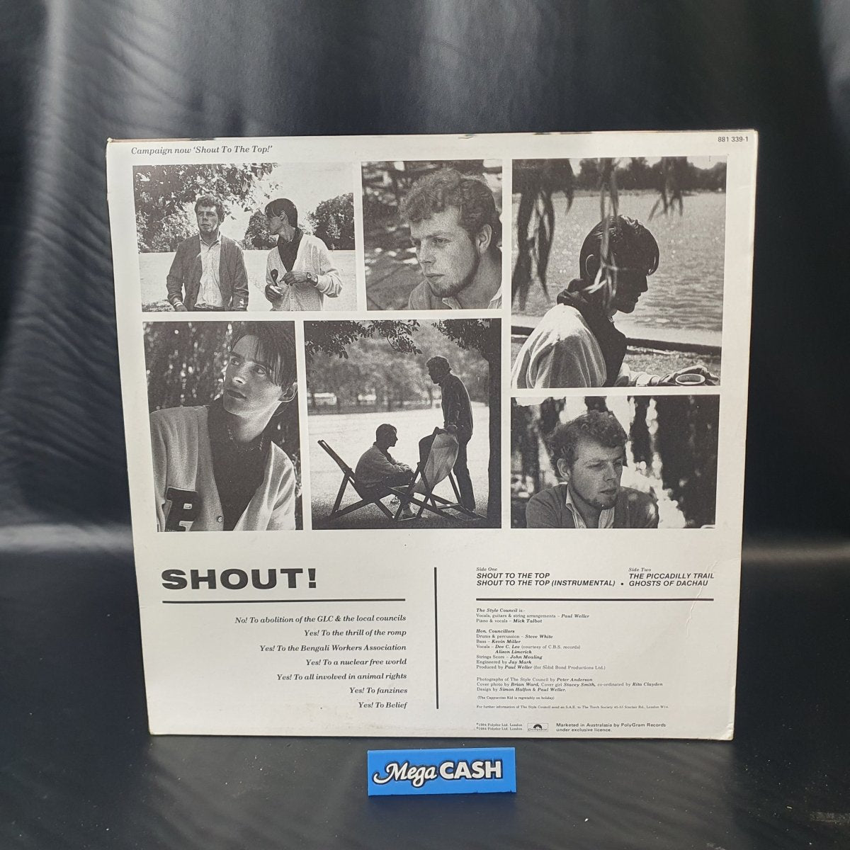 The Style Council - Shout to the Top - Vinyl - 12" - Limited Edition - Mega Cash Sydney