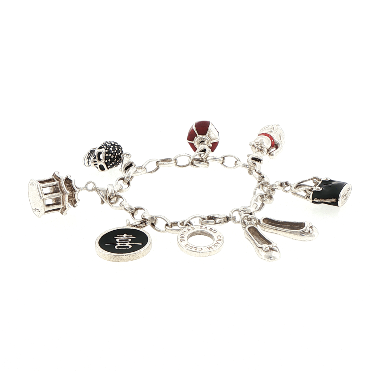 Thomas Sabo Silver Charm Bracelet with Assorted Charms - Mega Cash Sydney