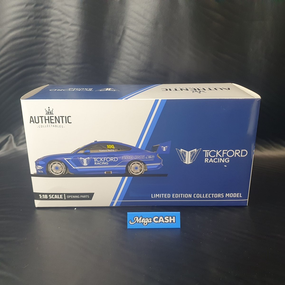 Tickford Racing Ford Mustang GT 100 Poles - Limited Edition Certificate - 1:18 Scale - Mega Cash Sydney