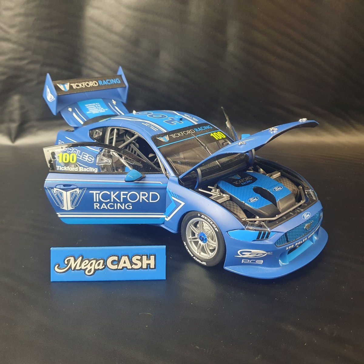 Tickford Racing Ford Mustang GT 100 Poles - Limited Edition Certificate - 1:18 Scale - Mega Cash Sydney