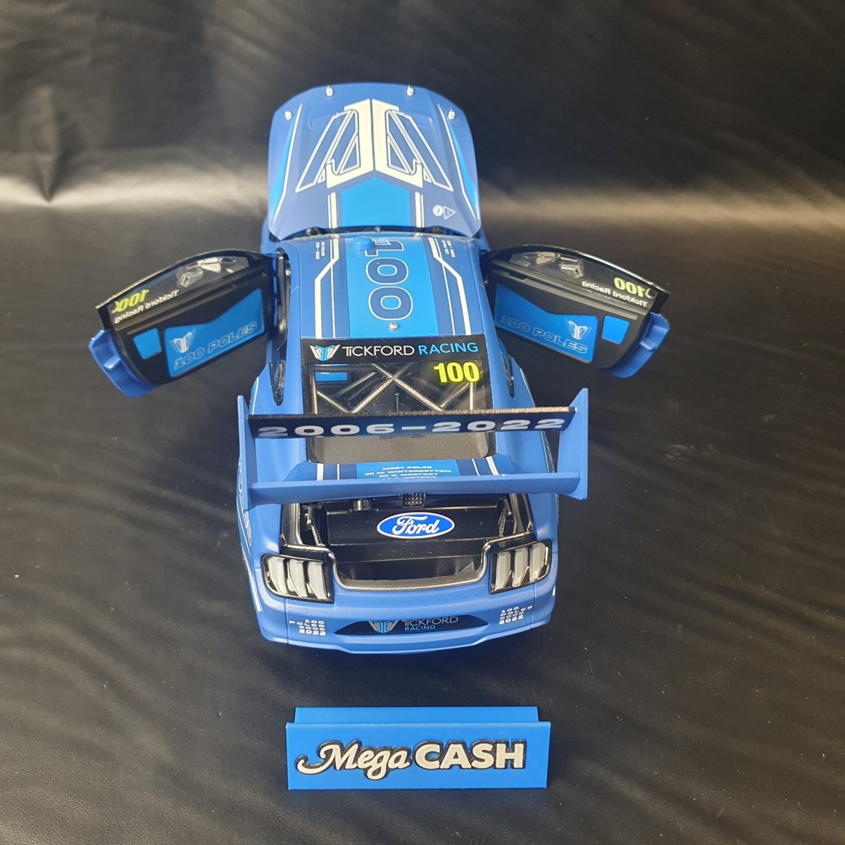 Tickford Racing Ford Mustang GT 100 Poles - Limited Edition Certificate - 1:18 Scale - Mega Cash Sydney