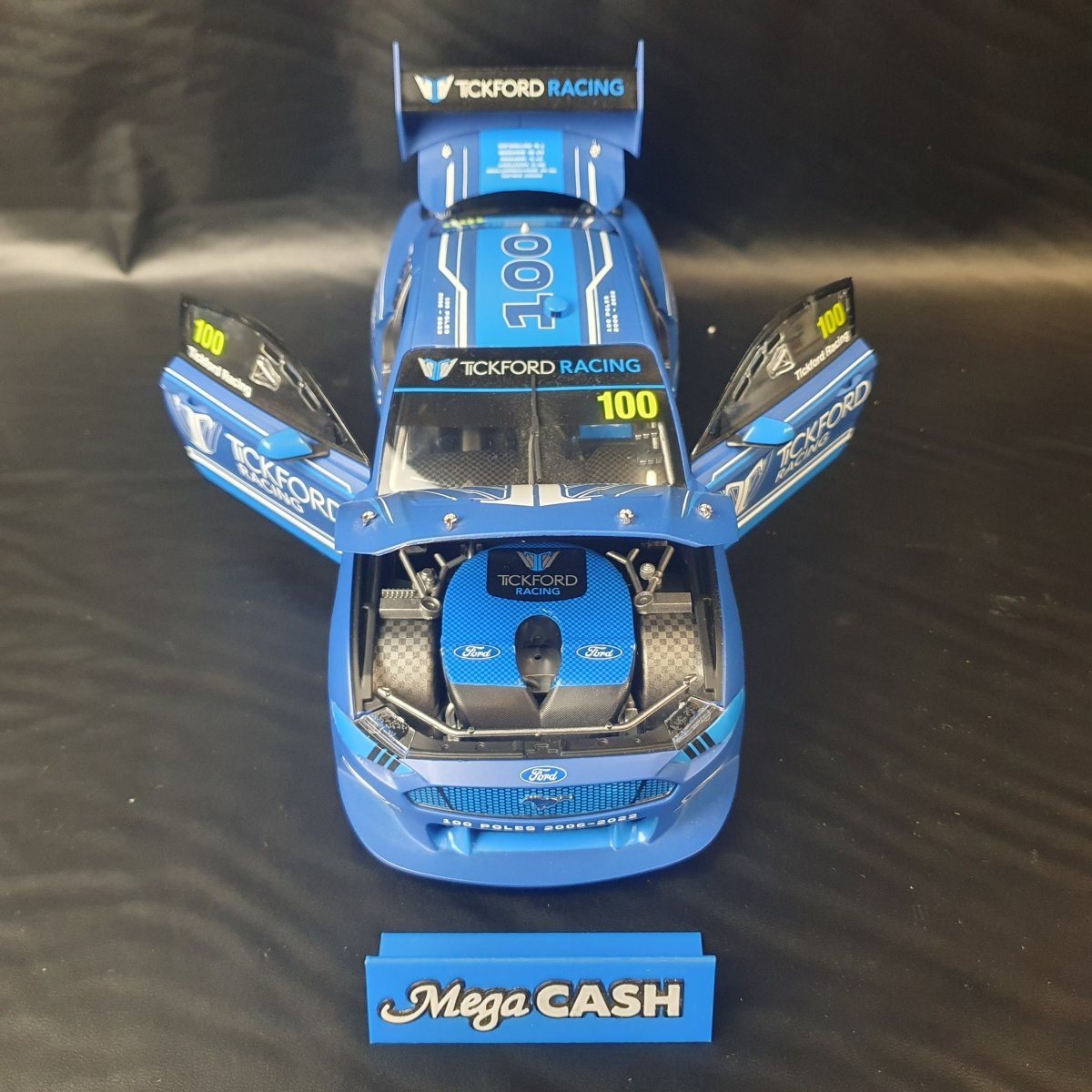 Tickford Racing Ford Mustang GT 100 Poles - Limited Edition Certificate - 1:18 Scale - Mega Cash Sydney