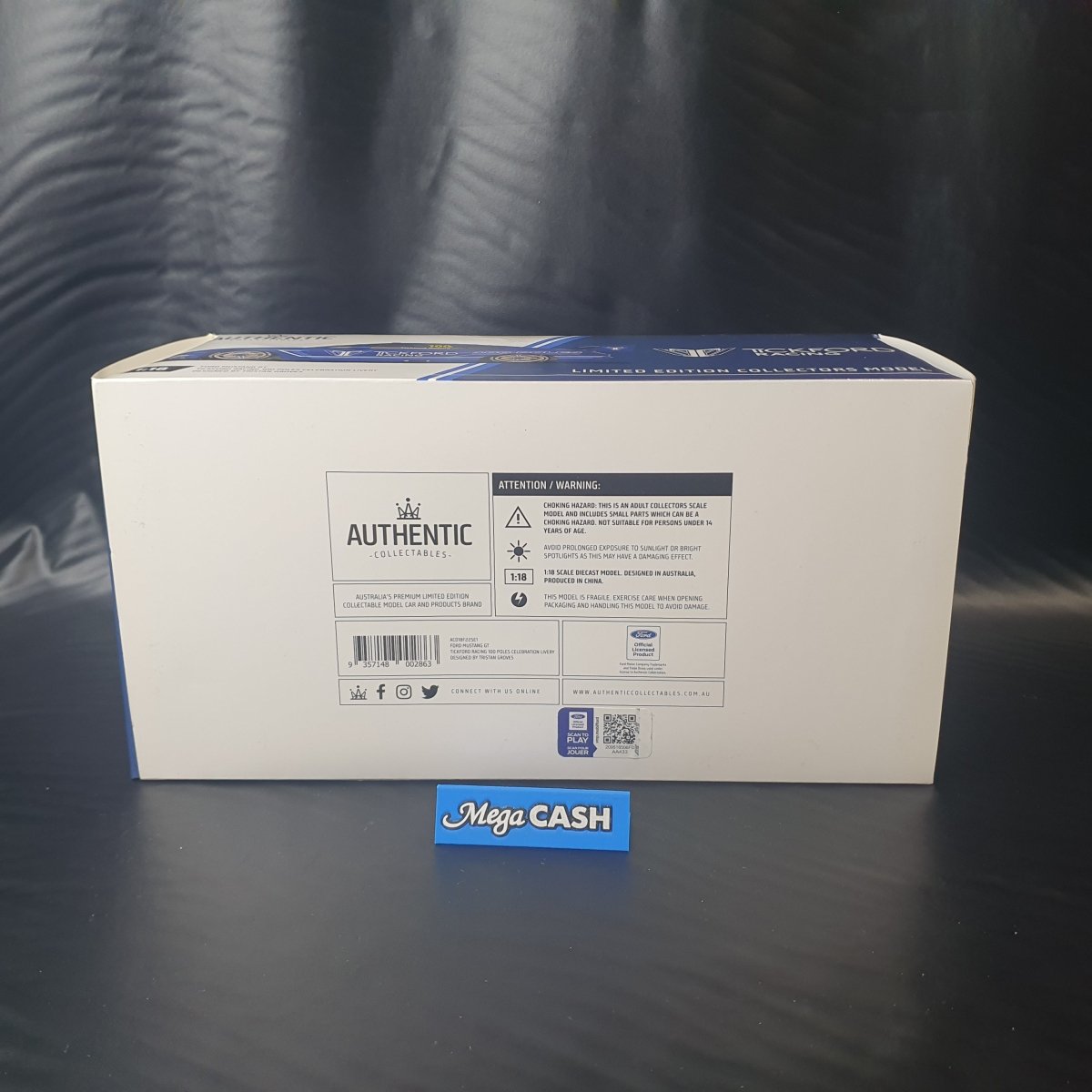 Tickford Racing Ford Mustang GT 100 Poles - Limited Edition Certificate - 1:18 Scale - Mega Cash Sydney