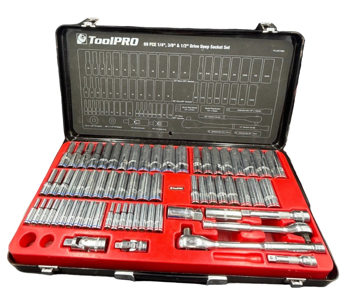Tool Pro Socket Kit - 69 Pieces - Missing 3 Pieces - Mega Cash Sydney
