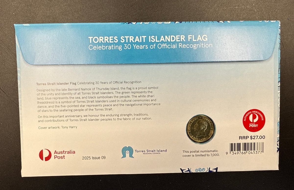 Torres Strait Islander Flag - $2 - Celebrating 30 Years of Official Recognition - Mega Cash Sydney