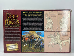 Toy Biz LOTR The Two Towers - Aragorn & Brego - Deluxe Horse & Rider Figure Set - Mega Cash Sydney