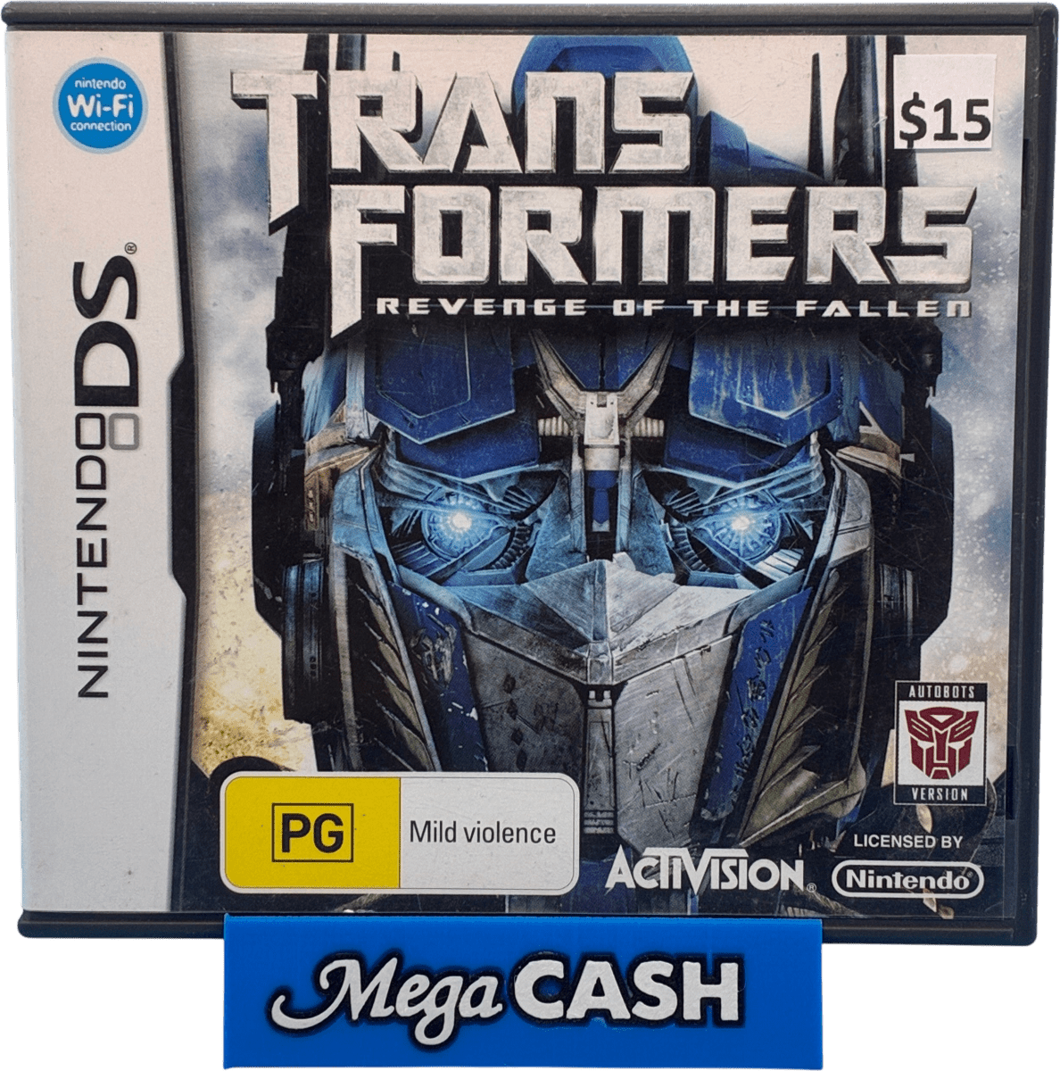 TRANSFORMERS REVENGE OF THE FALLEN - NINTENDO DS GAME CARTRIDGE - W/CASE AND BOOKLET - Mega Cash Sydney