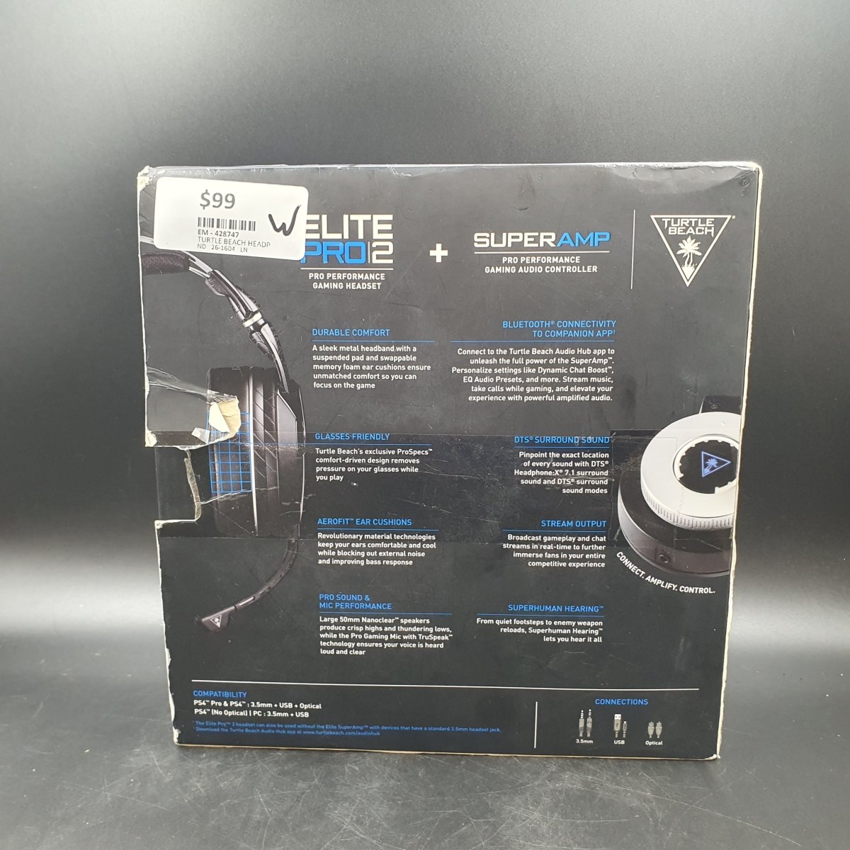 Turtle Beach ELITE PRO 2 Gaming Headset + SUPERAMP for PS4 & PC - Mega Cash Sydney