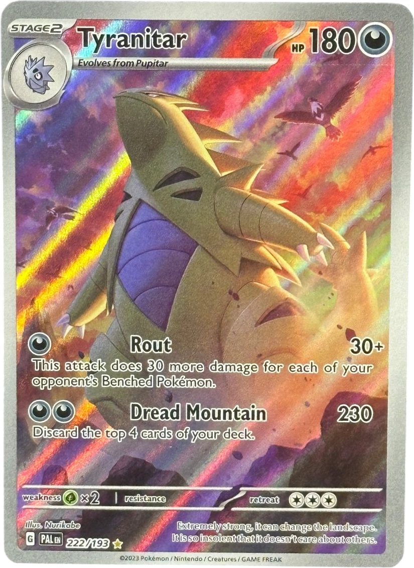 Tyranitar - Paldea Evolved - 222/193 - Mega Cash Sydney