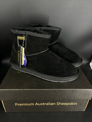 Ugg Boots Mini Suede Black Size Womens US 9 - Mega Cash Sydney