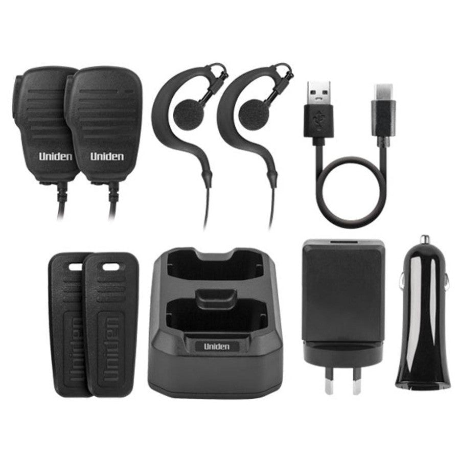 UNIDEN WALKIE TALKIE SET UH825 2TP IN CASE - Mega Cash Sydney