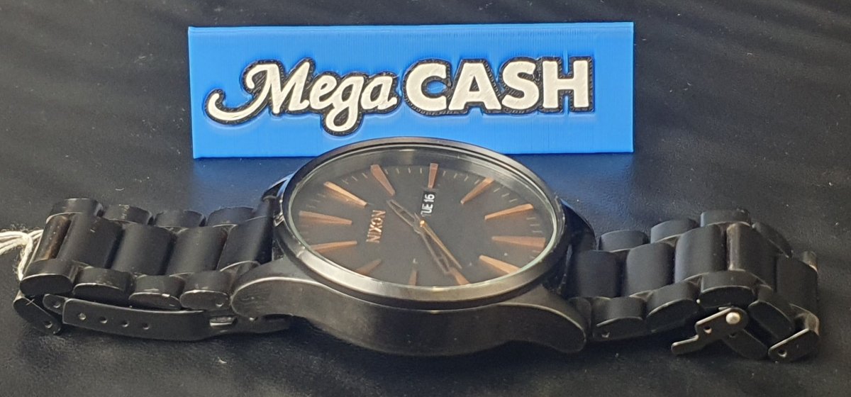 UNISEX - NIXON - ANALOGUE WATCH - THE SENTRY SS - BLACK STEEL BAND - Mega Cash Sydney