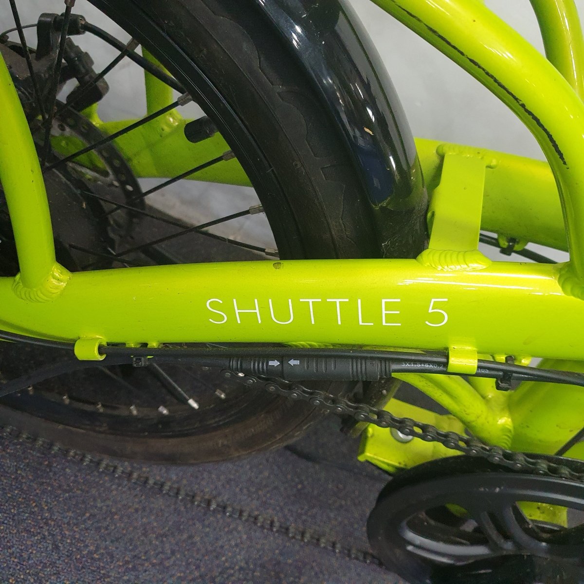 VALK Shuttle 5 Electric Folding Bike - Gloss Lime Green - Mega Cash Sydney