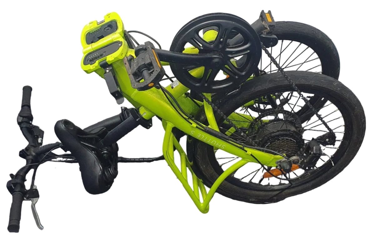 VALK Shuttle 5 Electric Folding Bike - Gloss Lime Green - Mega Cash Sydney