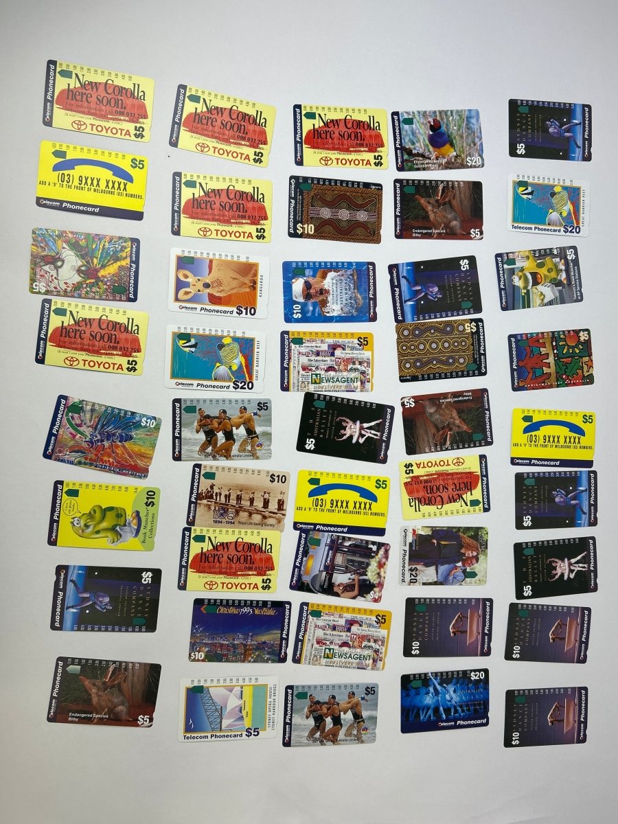 Various Unused Telecom Phonecards - 44 Total - Mega Cash Sydney