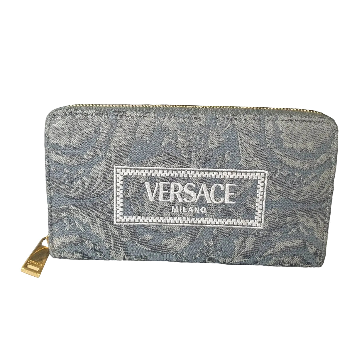 VERSACE - Embroidery Jacquard Zipper Wallet - Mega Cash Sydney