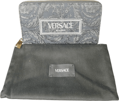VERSACE - Embroidery Jacquard Zipper Wallet - Mega Cash Sydney