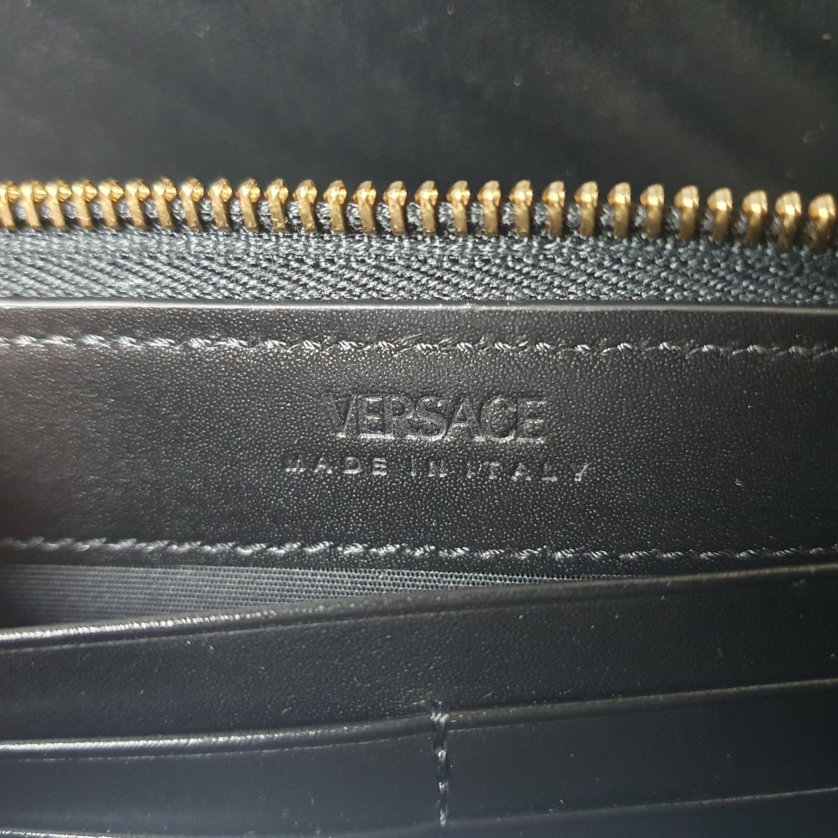 VERSACE - Embroidery Jacquard Zipper Wallet - Mega Cash Sydney