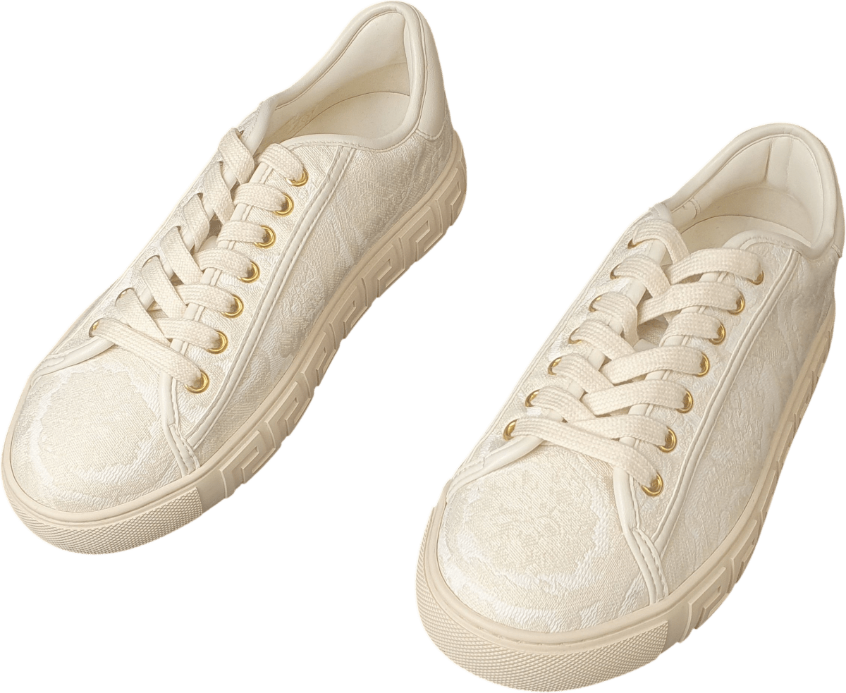VERSACE - Greca Jacquard - Canvas Sneakers - Size 38 - Mega Cash Sydney