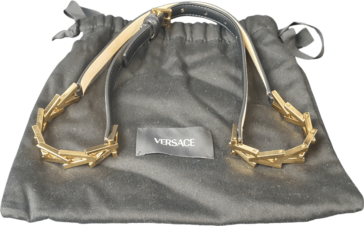 Versace - Leather Belt - 95/38 - 1.5cm - Mega Cash Sydney