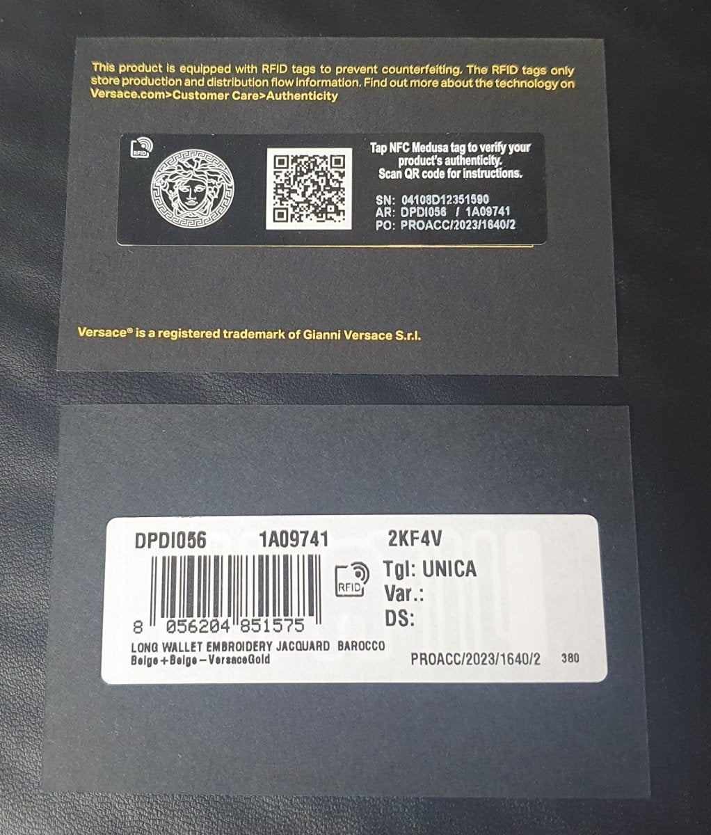 Versace - LONG WALLET JACQUARD - Milano - Mega Cash Sydney