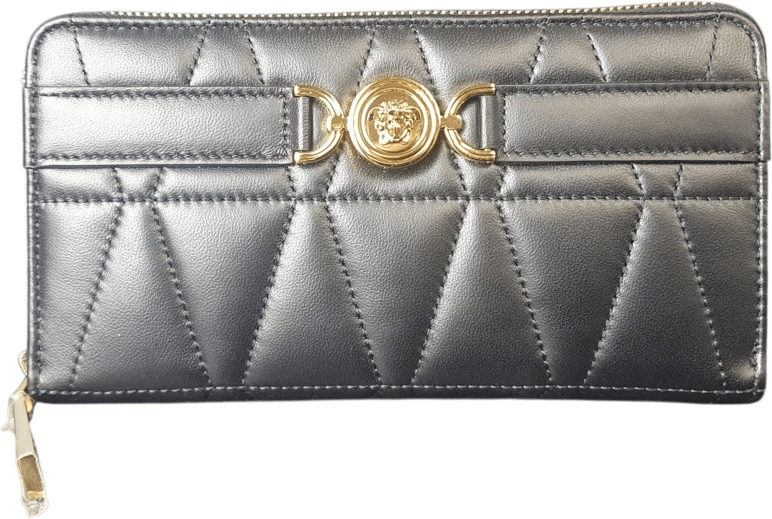 VERSACE - Medusa '95 Quilted Nappa Wallet - Mega Cash Sydney