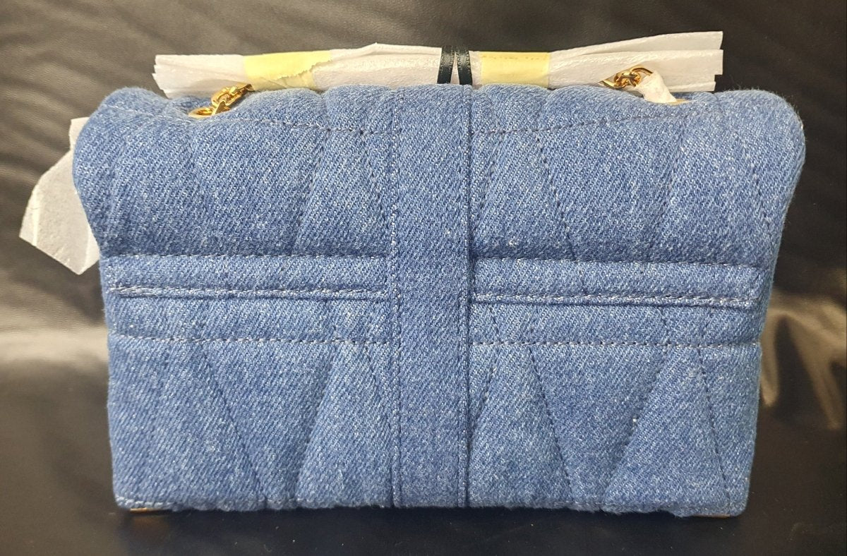 VERSACE - QUILTED DENIM - CROSS BODY HAND BAG - Mega Cash Sydney