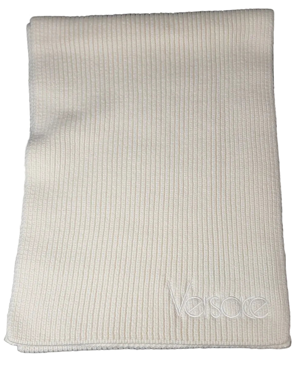 VERSACE - SCARF - White Logo - Mega Cash Sydney