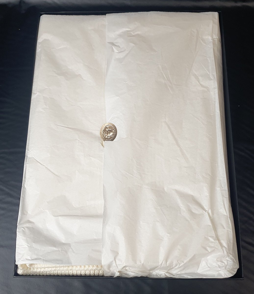 VERSACE - SCARF - White Logo - Mega Cash Sydney