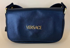 VERSACE - Tag Mini Flap Leather Shoulder Bag - Mega Cash Sydney