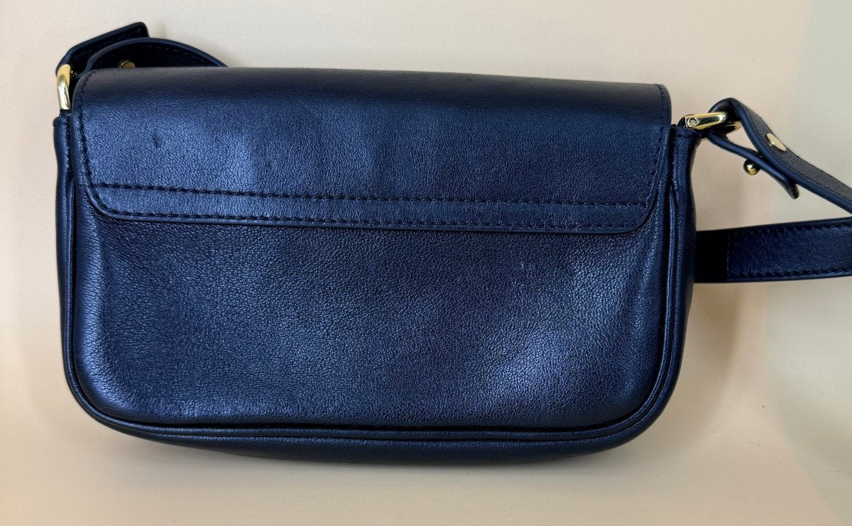 VERSACE - Tag Mini Flap Leather Shoulder Bag - Mega Cash Sydney