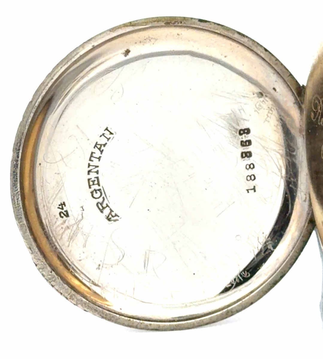 Vintage Argentan Pocket Watch with Roman Numerals (Read Condition) - Mega Cash Sydney