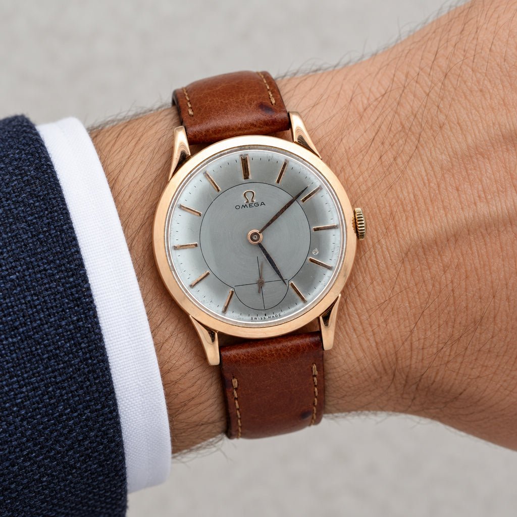 Vintage Omega Manual-Wind 18k 34mm Watch - Mega Cash Sydney
