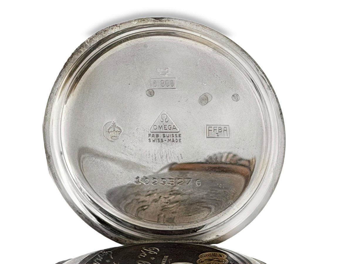 Vintage Omega Silver Pocket Watch with Sub-Seconds Dial - Mega Cash Sydney