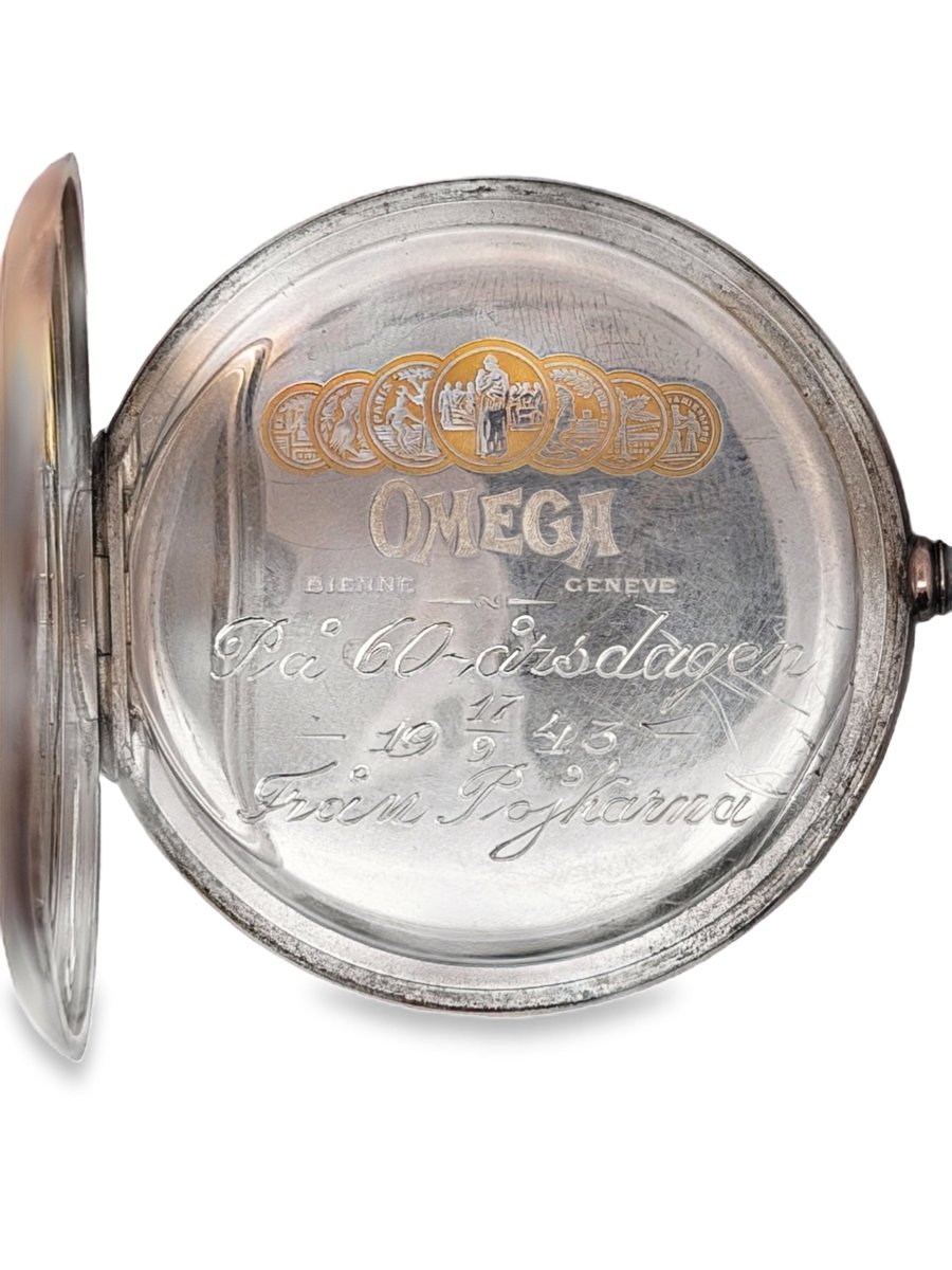 Vintage Omega Silver Pocket Watch with Sub-Seconds Dial - Mega Cash Sydney