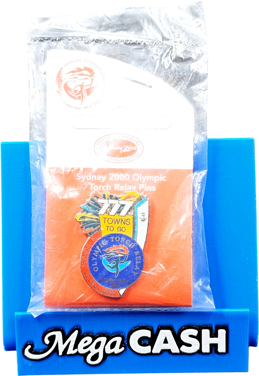 Vintage Sydney 2000 Olympic Pins "777 Towns to Go" Olympic Torch Relay - Sealed! - Mega Cash Sydney