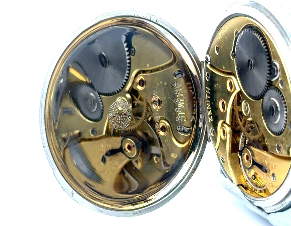 Vintage Zenith Silver Pocket Watch - Mega Cash Sydney