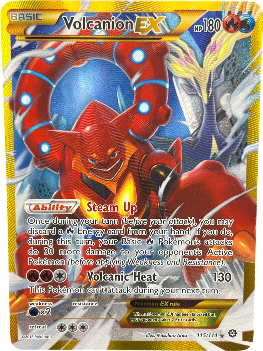 Volcanion EX 115/114 - Steam Siege - Pokémon Card - Mega Cash Sydney