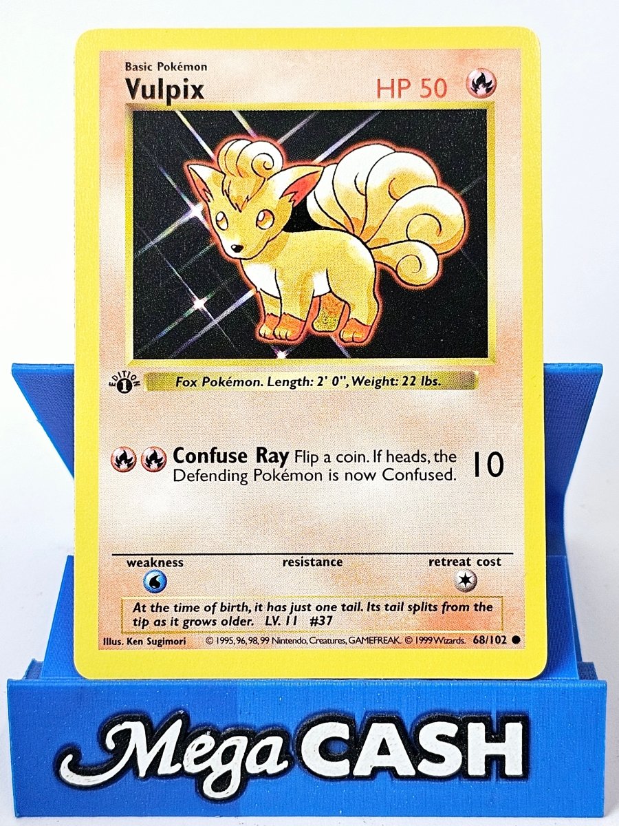 Vulpix 68/102 First 1st Edition Shadowless Base Set 1999 NM - Mega Cash Sydney