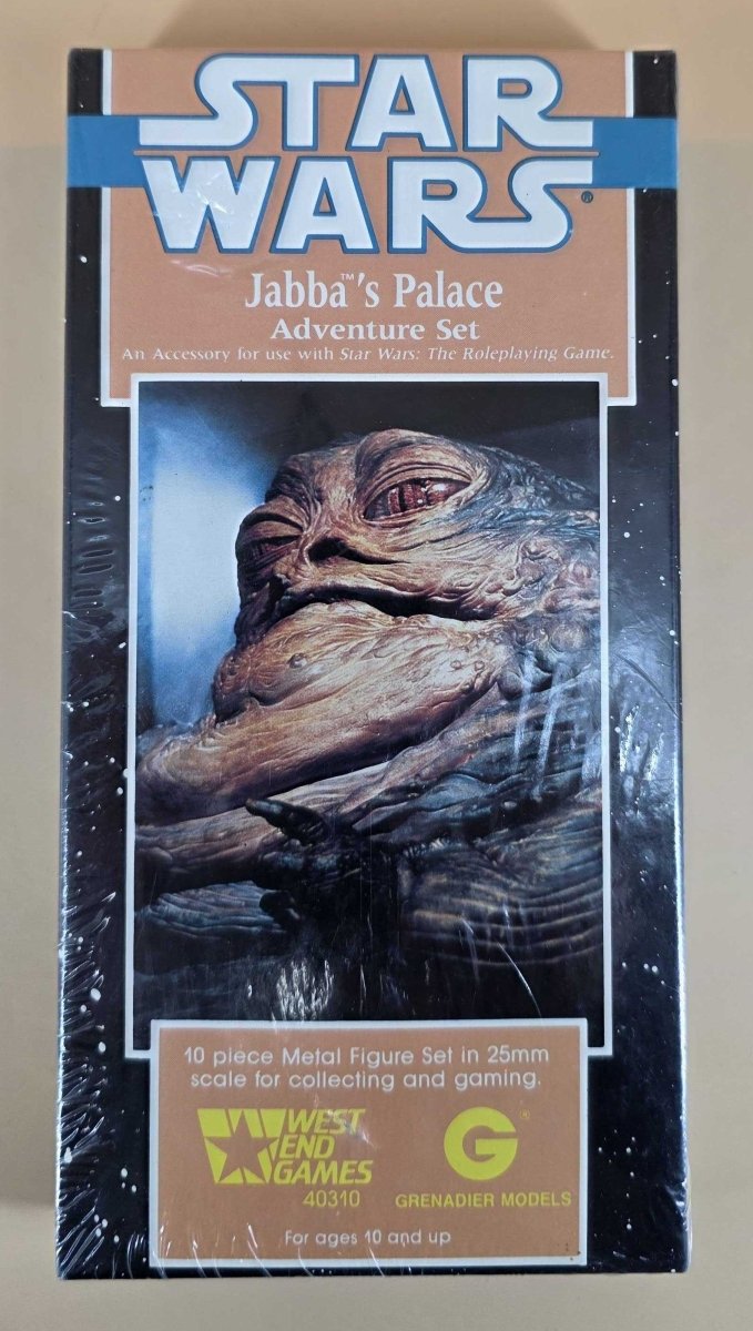 West End Games 1989 Star Wars Jabbas Palace Adventure Set - 10 Piece 25mm Metal Figures in Box - Sealed - Mega Cash Sydney
