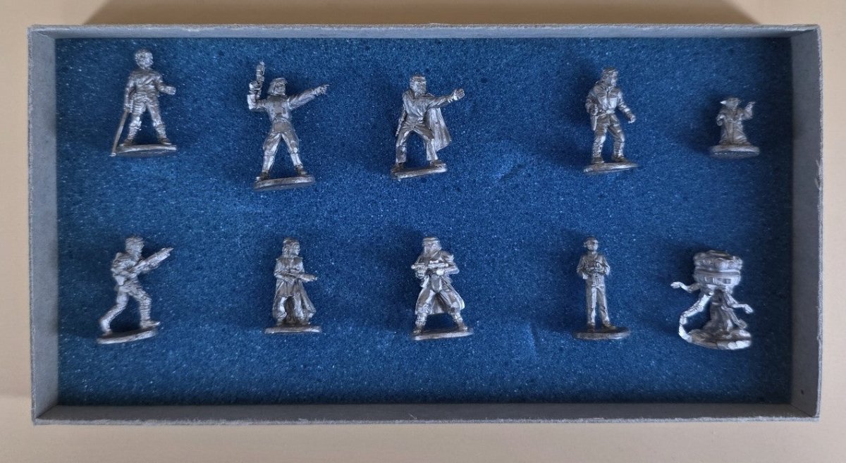 West End Games 1989 Star Wars The Empire Strikes Back Collectors Movie Set - 10 Piece 25mm Metal Figures in Box - Mega Cash Sydney